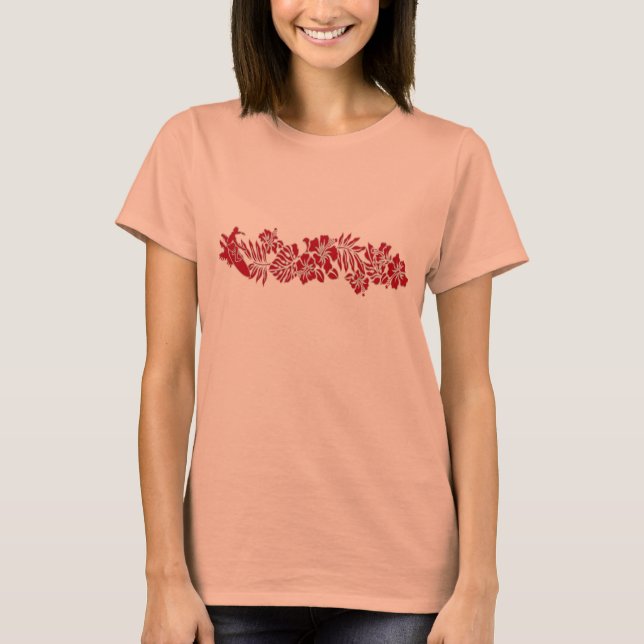 Surf Pareau Hawaiian Hibiscus Band Tee (Front)