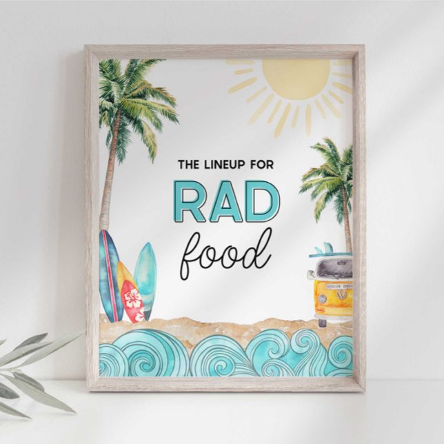 Surf Party Food Table Sign (Creator Uploaded)