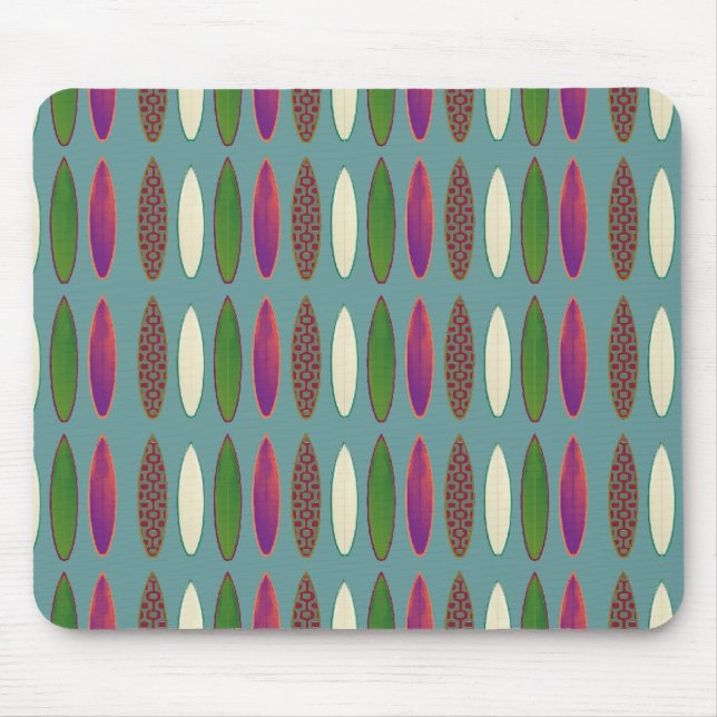 surf pattern . boards mouse pad (Front)