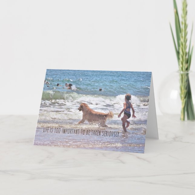 SURF PLAY Greeting Card (Front)