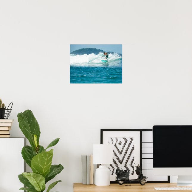 Surf Poster, Wall Art, Surfing Print Printable  (Home Office)