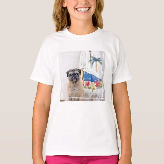 Surf Pug T-Shirt (Front)