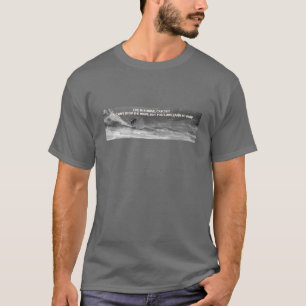 SURF QUOTE B&W print T-Shirt