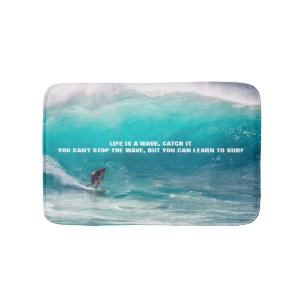 SURF QUOTE BATH MAT