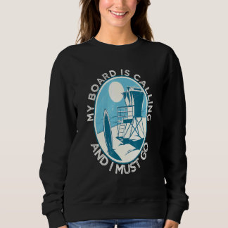 Surf Quotes Youth Retro Surfer Sunset Sweatshirt