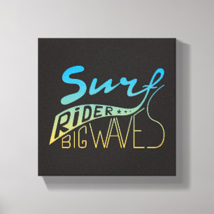 Surf Rider Big Waves Canvas Print