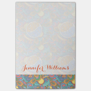 Surf Rider Pattern   Add Your Name Post-it Notes