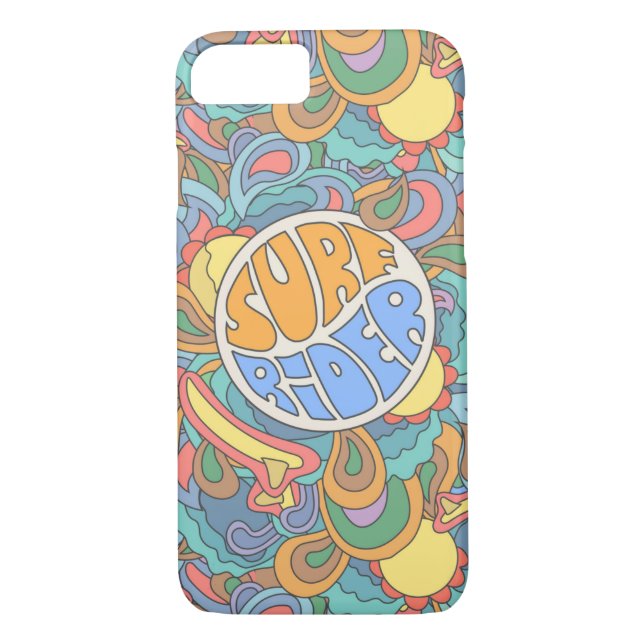 Surf Rider Pattern Case-Mate iPhone Case (Back)