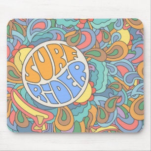 Surf Rider Pattern Mouse Pad