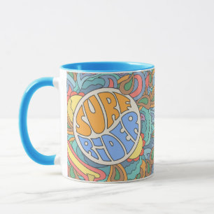 Surf Rider Pattern Mug
