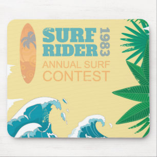 Surf Rider Surf Contest 1983 Mouse Pad