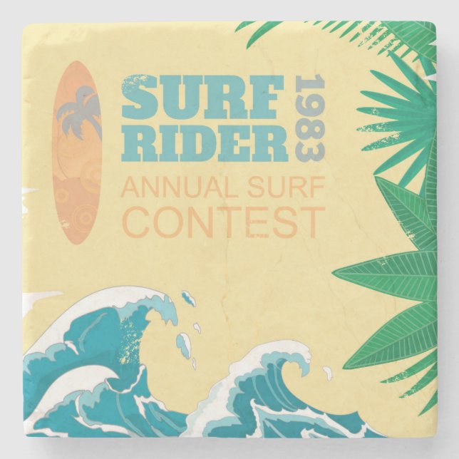 Surf Rider Surf Contest |1983 Stone Coaster (Front)