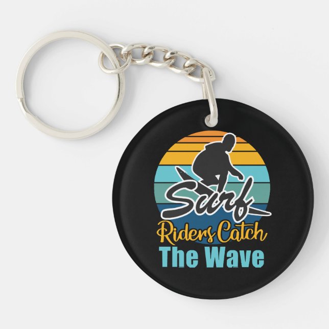 Surf Riders Catch the Waves Key Ring (Front)