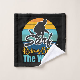 Surf Riders Catch the Waves Wash Cloth