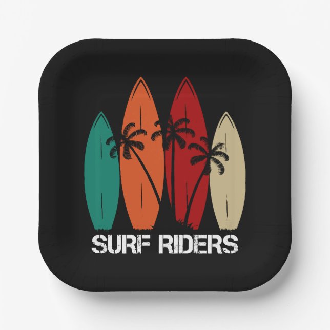 Surf Riders Paper Plate (Front)