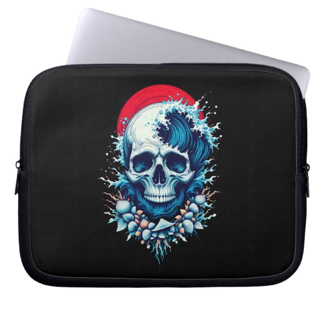 Surf’s Last Ride Laptop Sleeve (Front)