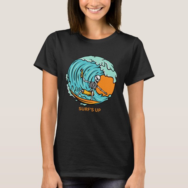 Surf s Up  Cool Beach Vibes  1 T-Shirt (Front)
