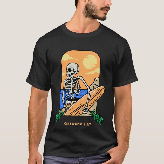 Surf s Up  Cool Beach Vibes T-Shirt (Front)