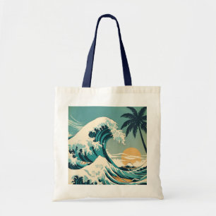 Surf’s Up Retro Wave Design Classic California  Tote Bag