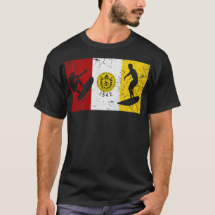 Surf San Diego Flag Surfing Surfers T-Shirt