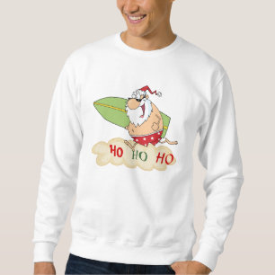 Surf Santa Beach Christmas Sweatshirt