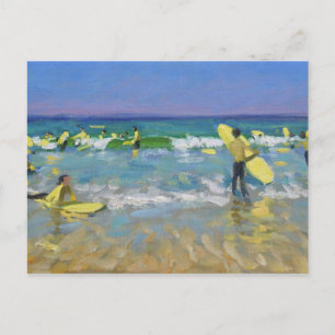 Surf School at St. Ives Postcard