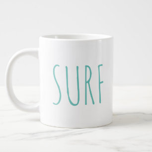"Surf" Simple Modern Farmhouse Large Coffee Mug