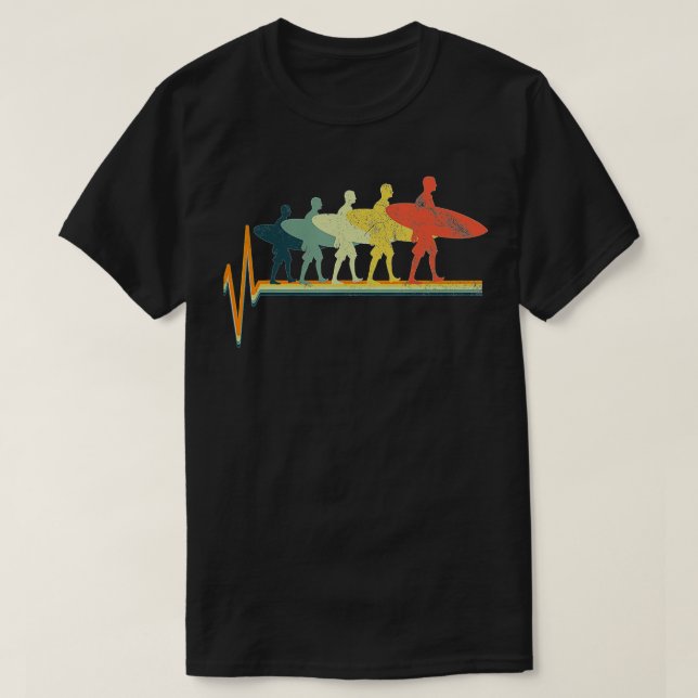 Surf Surfboard Vintage Gift  T-Shirt (Design Front)