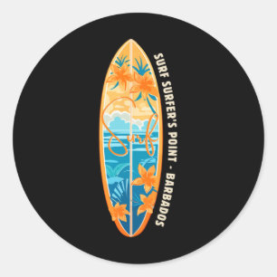 Surf Surfer’s Point Rdos Surfing Vacation Classic Round Sticker
