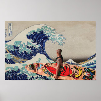Surf the Great Wave Poster
