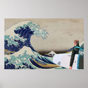 Surf the Great Wave Poster