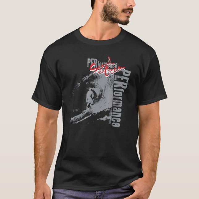 Surf The Ocean Surfing Performance T-Shirt (Front)