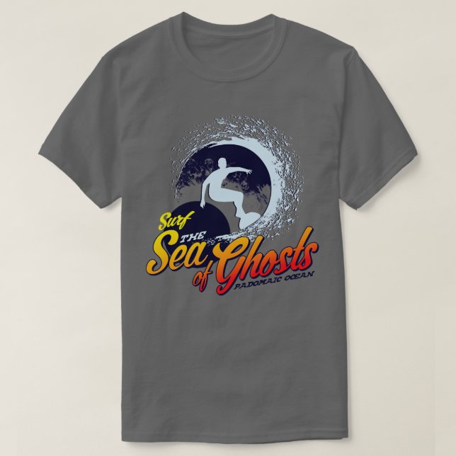 Surf The Sea of Ghosts T-Shirt (Design Front)