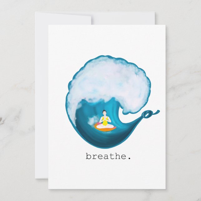 surf the wave of life thank you card (Front)