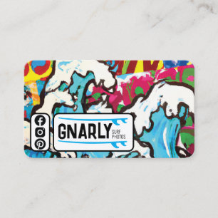Surf themed Business Card