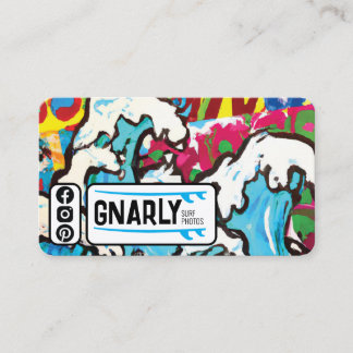 Surf themed Business Card