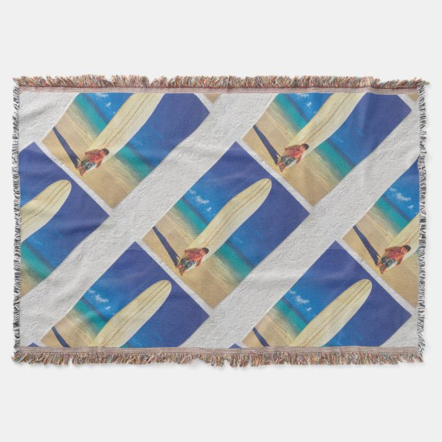 surf throw blanket (Front)