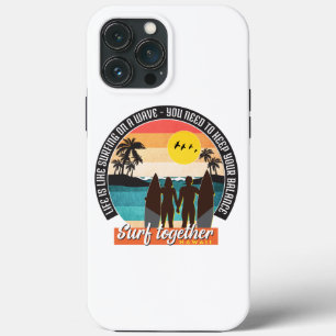 Surf together - Keep your balance iPhone 13 Pro Max Case