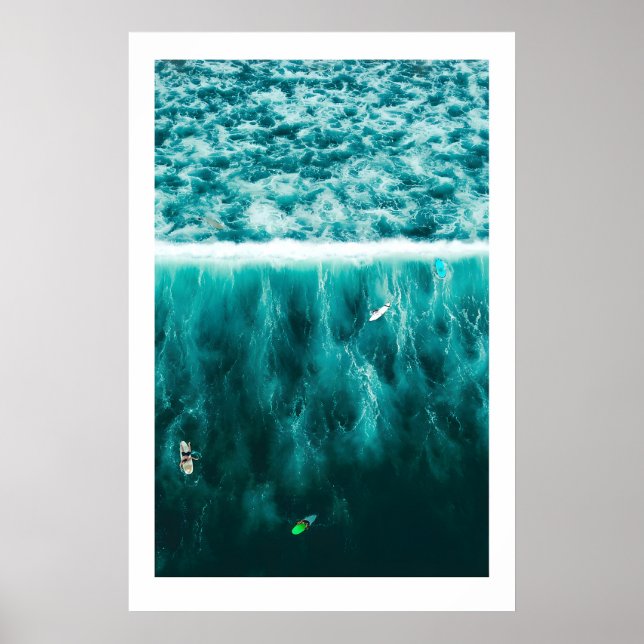 Surf Triptych Art Prints Scandi Ocean Beach (Front)
