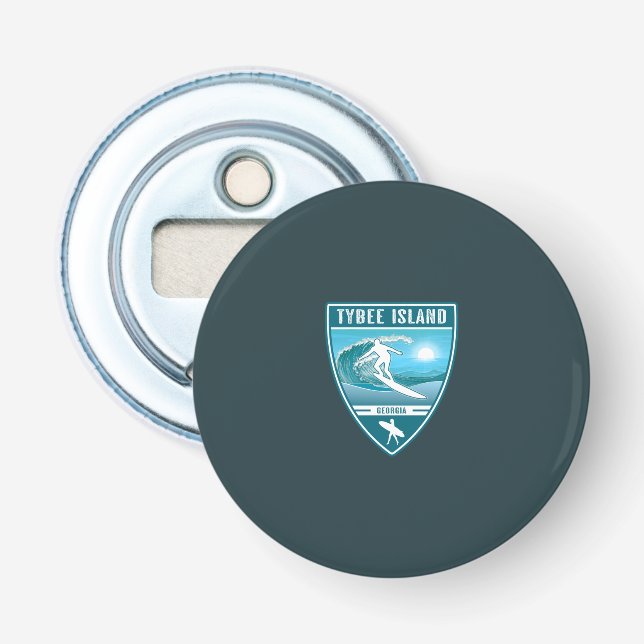 Surf Tybee Island Georgia Bottle Opener (Front)