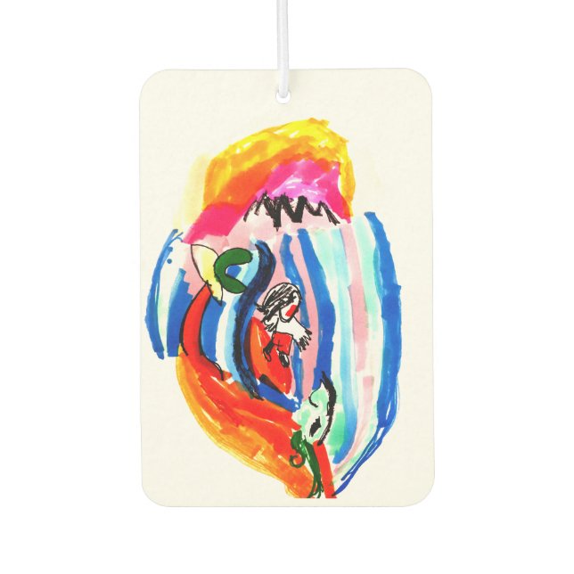 Surf up summer  car air freshener (Front)