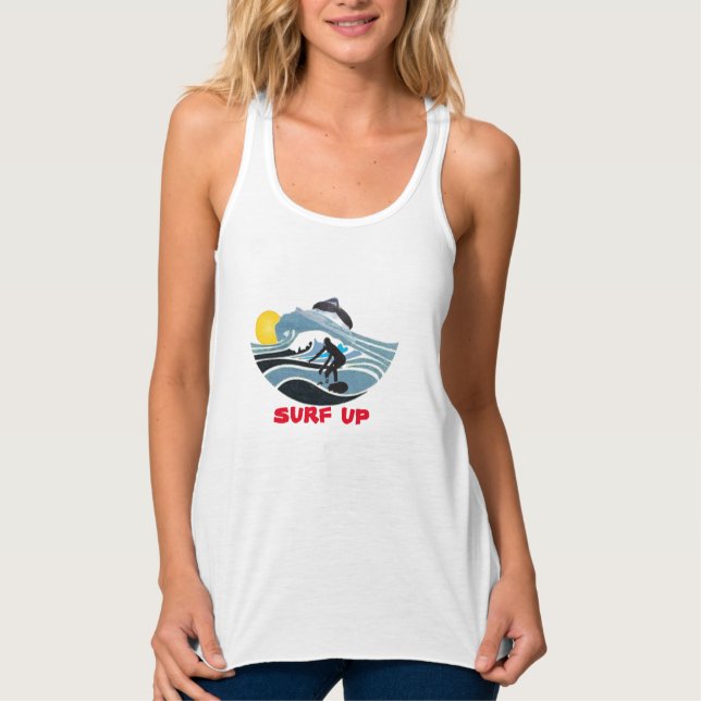 surf upT-Shirt Singlet (Front)