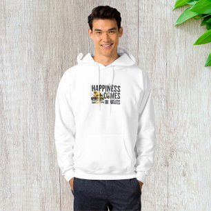 Surf Van Beach Quote Happiness Comes in Waves Hoodie