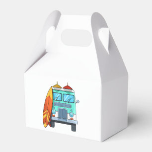 Surf Van Surfboard Palm Trees Surfing Surfer Waves Favour Box
