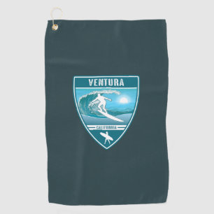 Surf Ventura California Golf Towel