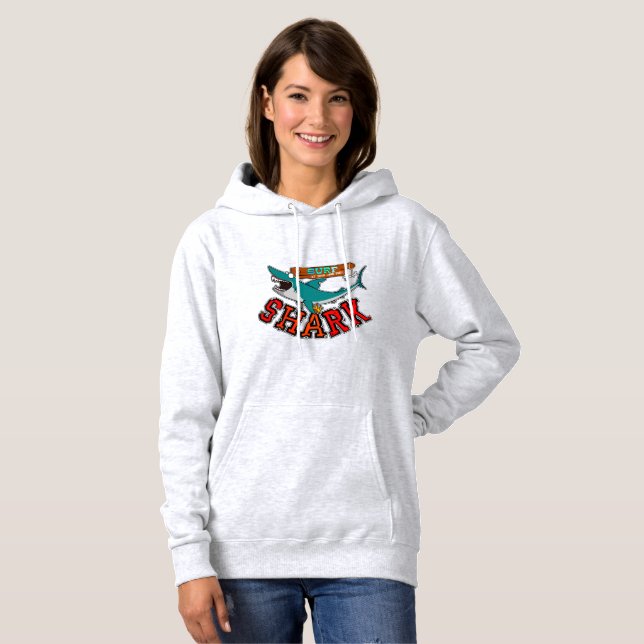 Surf with shark hoodie (Front Full)
