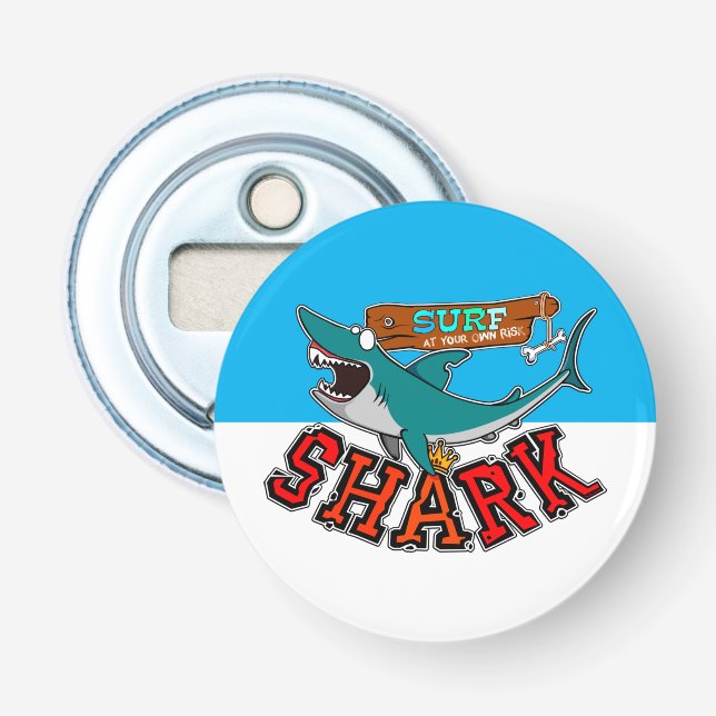 Surf with the shark bottle opener (Front)