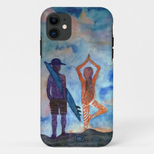 Surf Yoga iPhone SE + iPhone 5/5S, Barely There Case-Mate iPhone Case