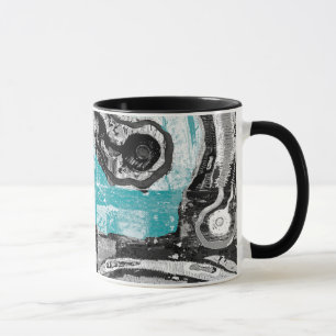 Surface Current – Abstract Flow & Structure Combo Mug