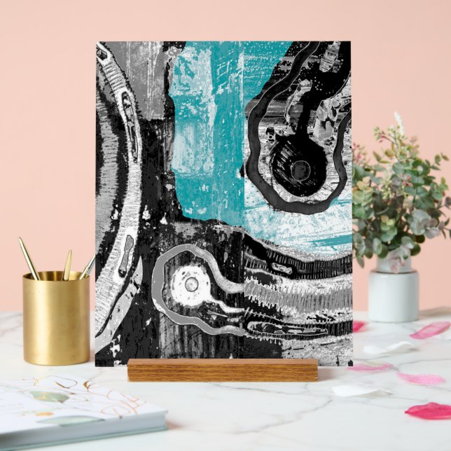 Surface Current – Abstract Flow & Structure Custom Acrylic Sign (Wedding)